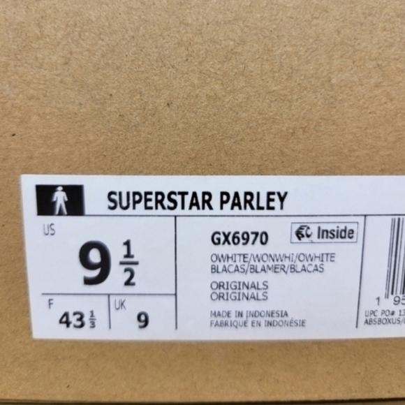 New adidas Parley x Superstar 'Off White' GX6970 Men's Shoes Size 9.5 - Picture 8 of 8
